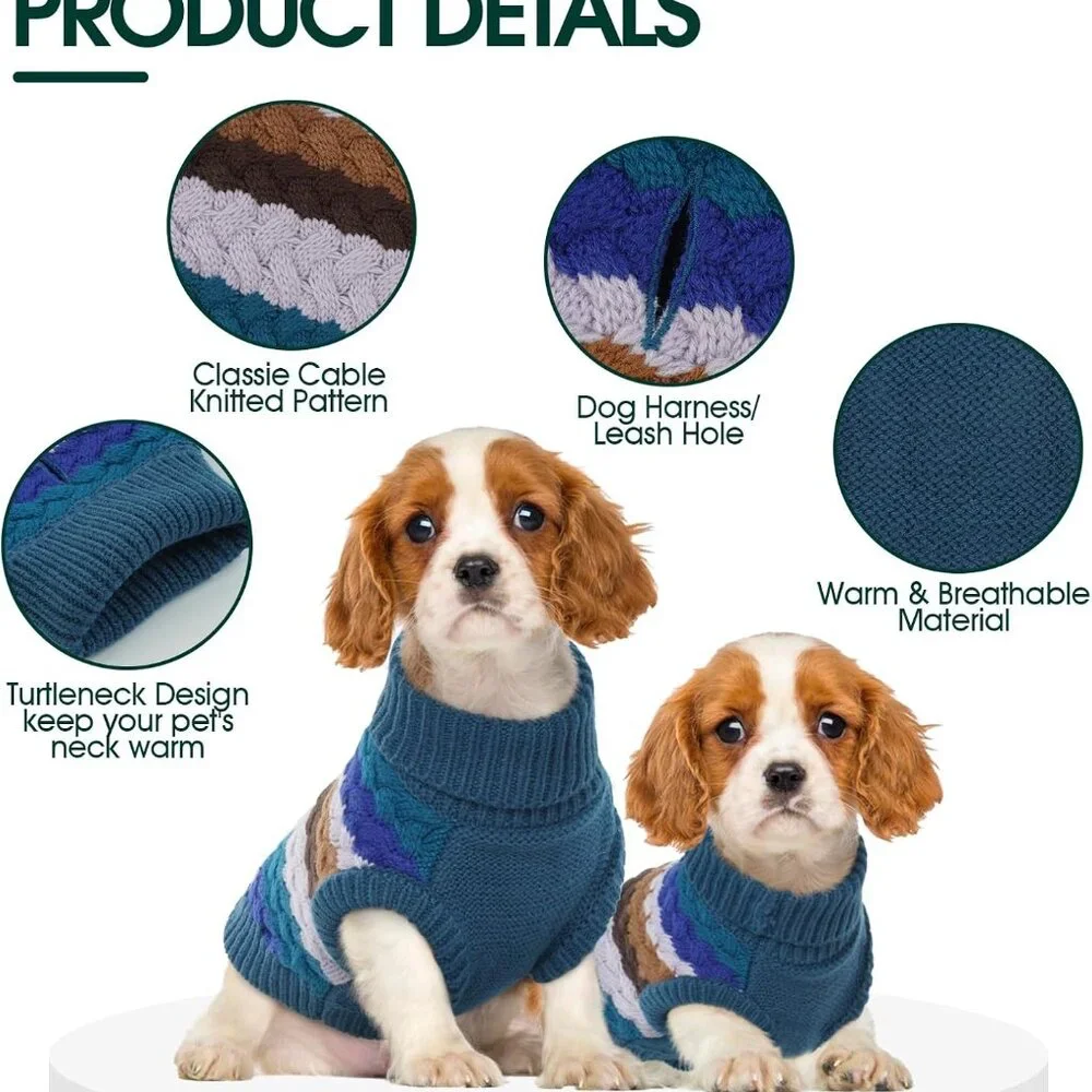 Dog Sweater, Warm Dog Sweaters for Extra Large Dogs Girl Boy